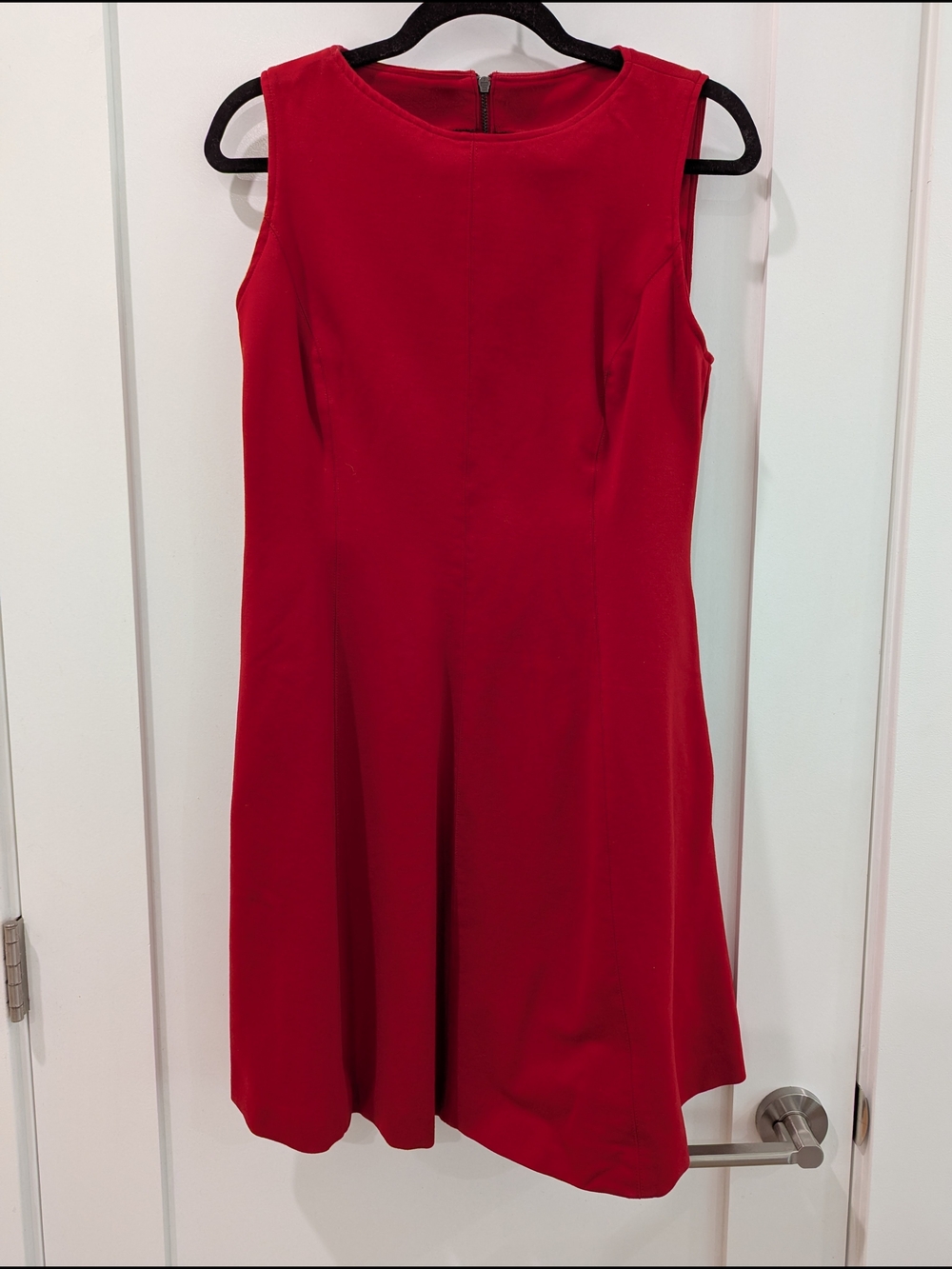 SPANX Sleeveless Red Fit-and-Flare Mini Dress